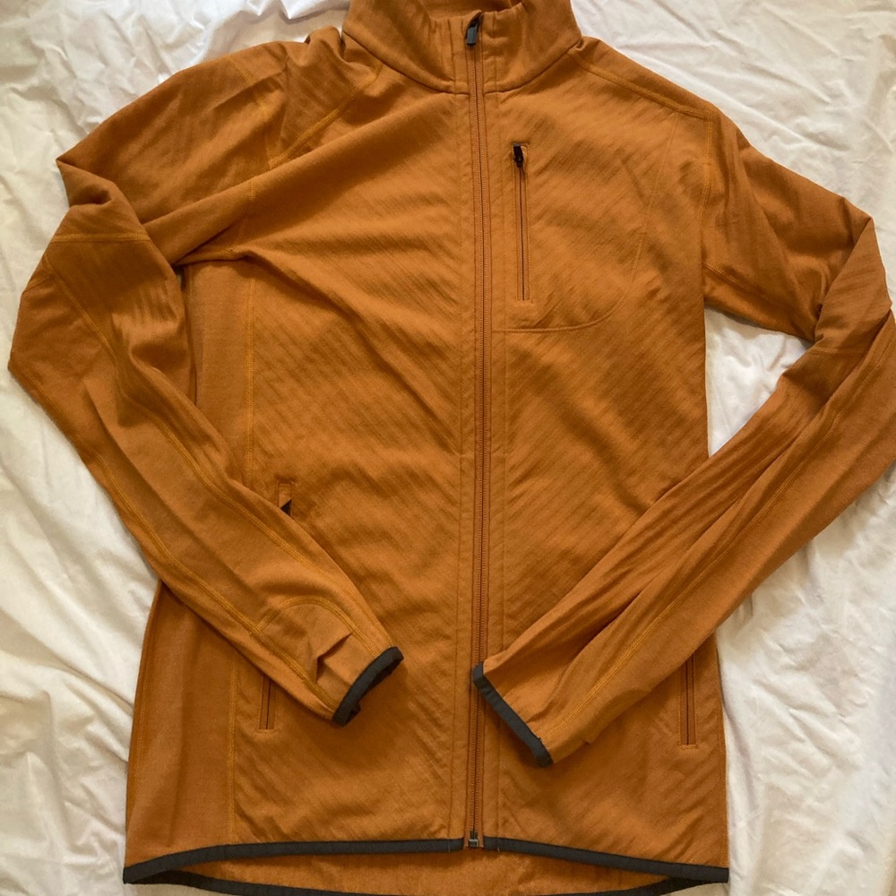 Icebreaker Descender Fleece, sunflower, small.